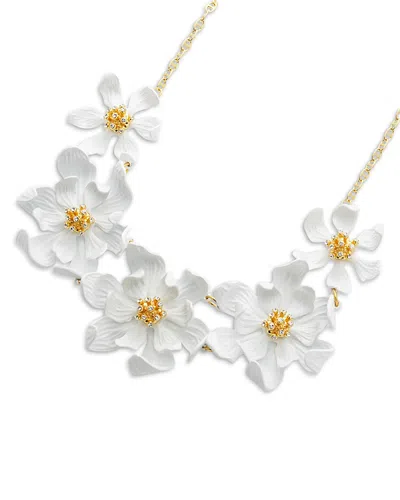 Ted Baker Fulla Furled Flower Enamel Necklace, 15.74 In Multi