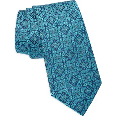 Ted Baker Garratt Ornate Tie In Teal