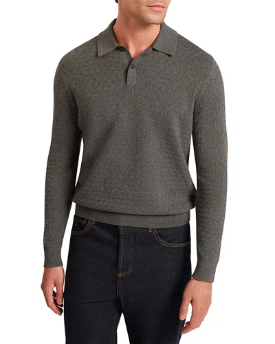 Ted Baker Gaten Long Sleeve T Stitch Sweater Polo In Multi