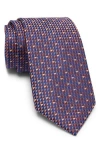 Ted Baker Geary Mini Geometric Silk Tie In Orange