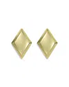 Ted Baker Geometric Diamond Shape Statement Stud Earrings In Gray