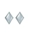 Ted Baker Geometric Diamond Shape Statement Stud Earrings In Silver