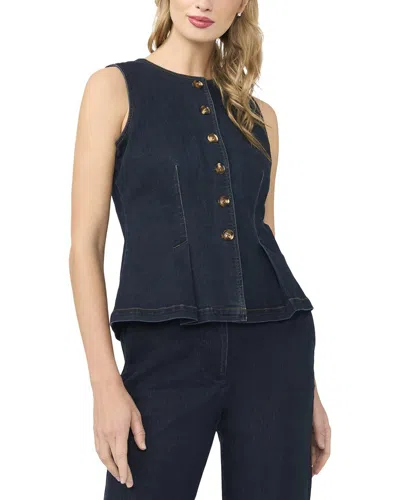 Ted Baker Gia Button-up Vest In 463-estate Blue