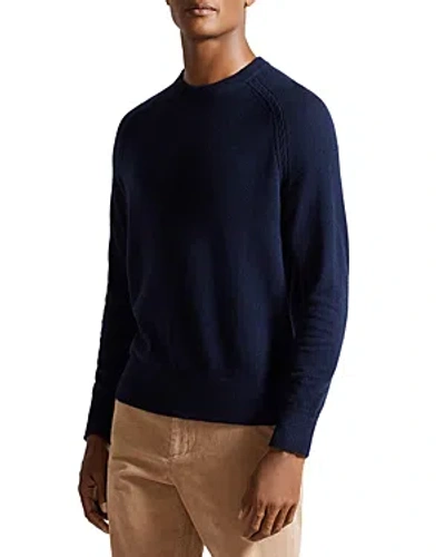 Ted Baker Glant Cashmere Crewneck Sweater In Navy
