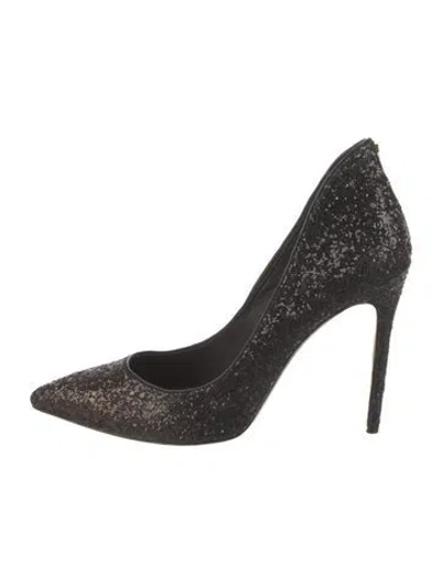 Pre-owned Ted Baker Glitter Patterned Pumps In Multi