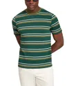 Ted Baker Gorano Striped Textured Tee In Green