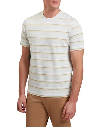 Ted Baker Gorano Textured Striped Tee In Ecru