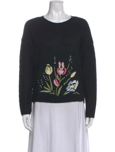 Pre-owned Ted Baker Graphic Print Crew Neck Sweater In Multi