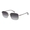 Ted Baker Gray Metal Sunglasses In Metallic