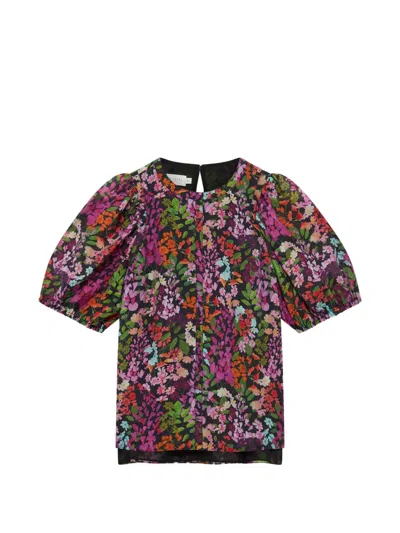 Ted Baker Hahtie Puff-sleeve Top In Blue