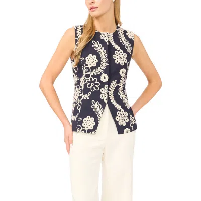 Ted Baker Hailee Embroidered Cotton Vest In Multi
