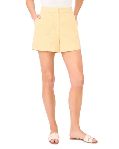 Ted Baker Hana Cotton Blend Tweed Shorts In Yellow