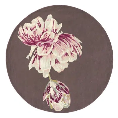 Ted Baker Handmade Tufted Aubergine Area Rug