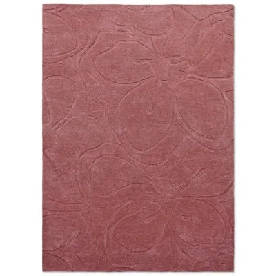 Ted Baker Handmade Tufted Wool Area Rug In Pink