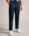 Ted Baker Haybrn Textured Regular Fit Chino Trousers In Blue