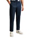 Ted Baker Haybrn Textured Regular Fit Chino Trousers In Navy