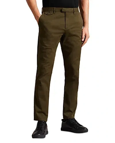Ted Baker Haydae Slim Fit Chino Pants In Khaki