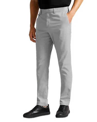 Ted Baker Haydae Slim Fit Chino Pants In Light Gray