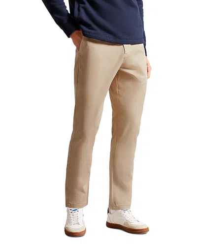 Ted Baker Haydae Slim Fit Textured Chino Pants In Neutral