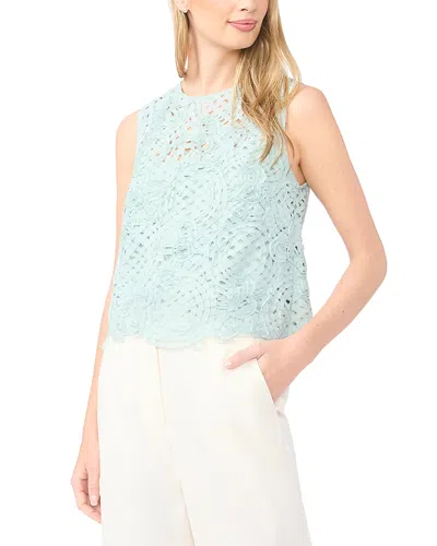 Ted Baker Hazel Sheer Lace Shell In Blue