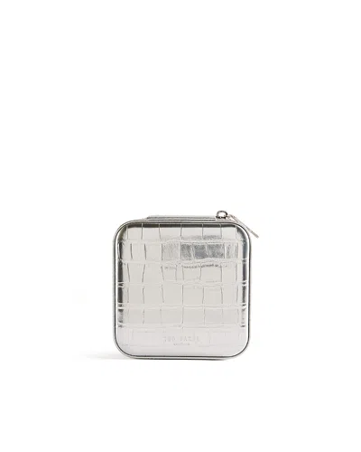Ted Baker Hazelli Croc Effect Jewelry Case
