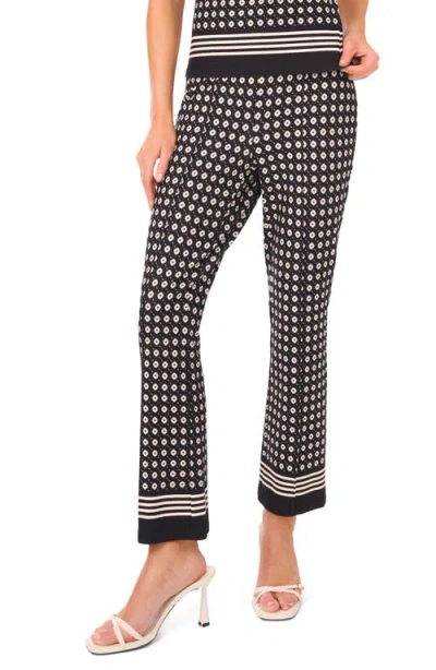 Ted Baker Heidi Geo & Border Print Knit Pants In Black