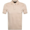 TED BAKER TED BAKER HELTA SLIM FIT POLO T SHIRT BEIGE