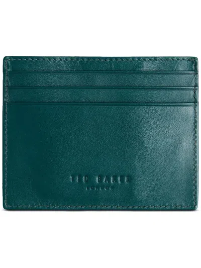 Ted Baker Henesy Mens Leather Rfid Card Case In Blue