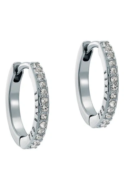 Ted Baker Heplie Pavé Hoop Earrings