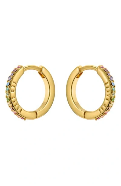 Ted Baker Heplie Pavé Hoop Earrings