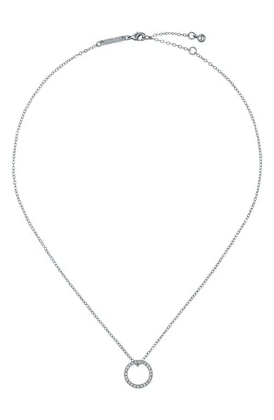 Ted Baker Heri Crystal Hoop Pendant Necklace In Metallic