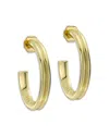 Ted Baker Hidden Heart Large Hoop Earrings In Gold