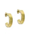 Ted Baker Hidden Heart Small Hoop Earrings In Gold