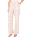Ted Baker Geo Floral Linen Pants In Pink