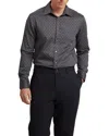 Ted Baker Holiway Floral Geometric Print Smart Shirt In Gray
