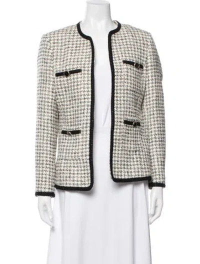 Pre-owned Ted Baker Houndstooth Print Blazer In Multicolor