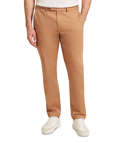 Ted Baker Howeton Slim Stretch Chino In Brown