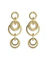 Ted Baker Huliet Multi Hoop Drop Earrings In Gold Tone