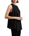 Ted Baker Icana Draped Sleeveless Top In Black