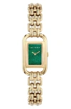 Ted Baker Iconic Bracelet Watch, 17mm X 8mm In Goldone