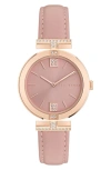 TED BAKER ICONIC FAUX LEATHER STRAP WATCH