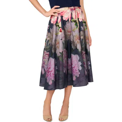 Ted Baker Ida Floral Circle Midi Skirt In Multi