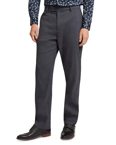 Ted Baker Ignatz Prince Of Wales Trousers In Gray