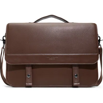 Ted Baker Irvine Messenger Bag In Brown