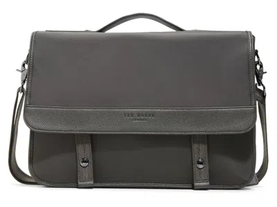 Ted Baker Irvine Messenger Bag In Gray