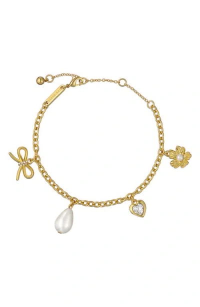 Ted Baker Isabella Icon Charm Bracelet In Gold