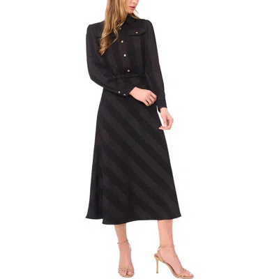 Ted Baker Isabelle Long Sleeve Shirtdress In Black