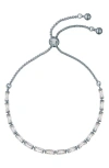 Ted Baker Isela Cubic Zirconia Baguette Bracelet In Silver