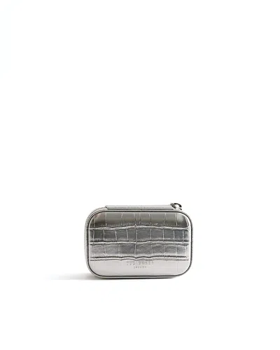 Ted Baker Ivee Croc Effect Mini Jewelry Case