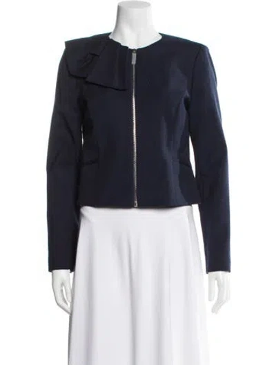 Pre-owned Ted Baker Jacket In Blue